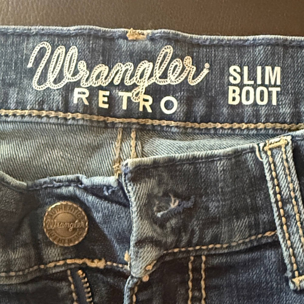 Wrangler Retro Slim Bootcut Jeans - Denim Blue